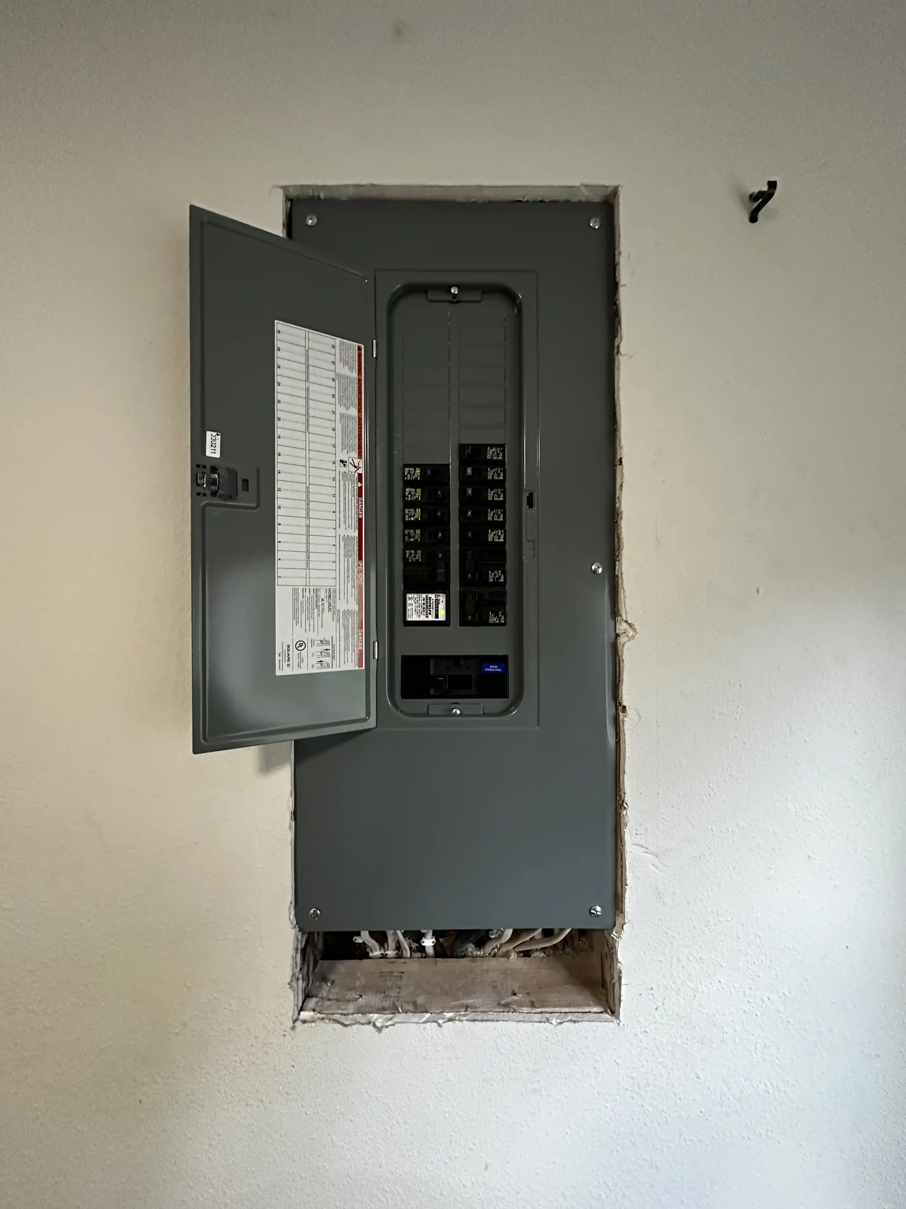 Evergreen Energy electrical panel installation