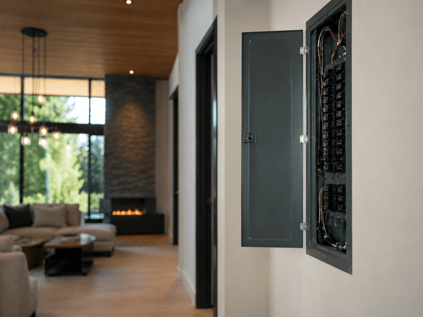 Evergreen Energy electrical panel installation